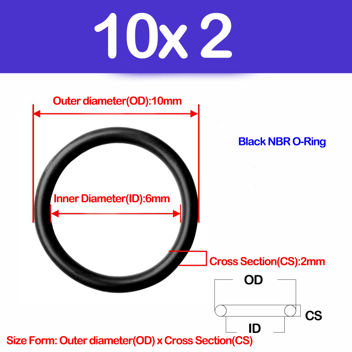 WD CS 2 mm, NBR O-Ring-Dichtun – Auto Repair Cs Bewertung und Preis