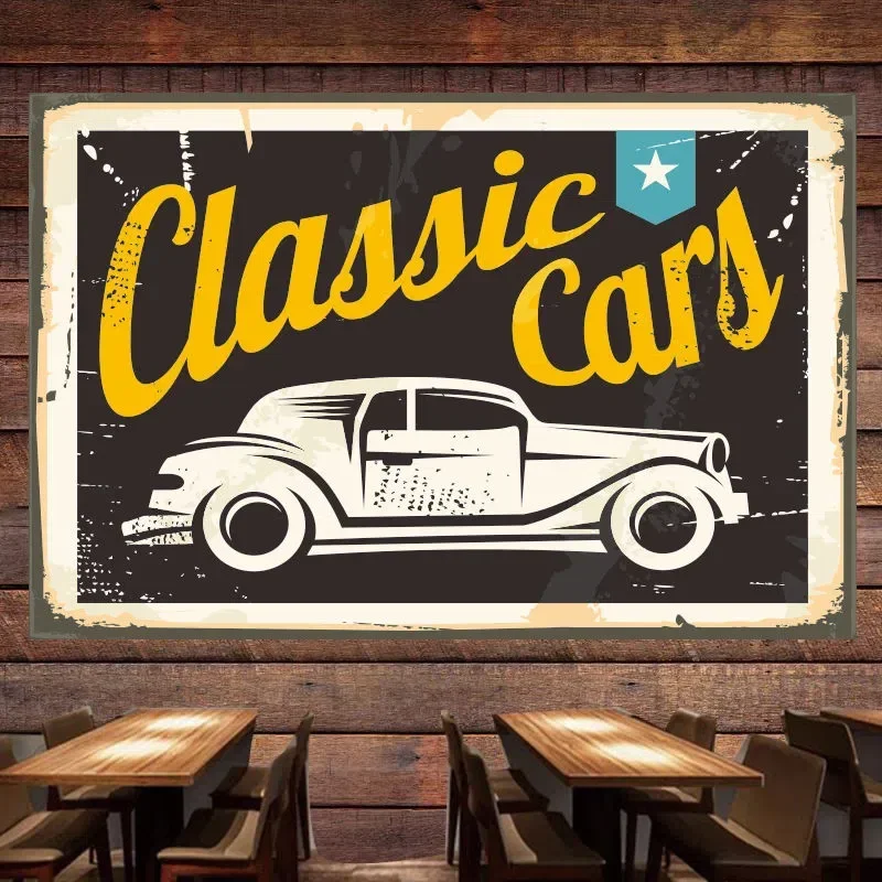 Klassische Auto Vintage Poster – Auto Repair Shop For Sale Bewertung und Preis